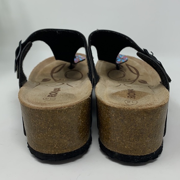 Romika floral cork wedge sandals - Picture 7 of 12